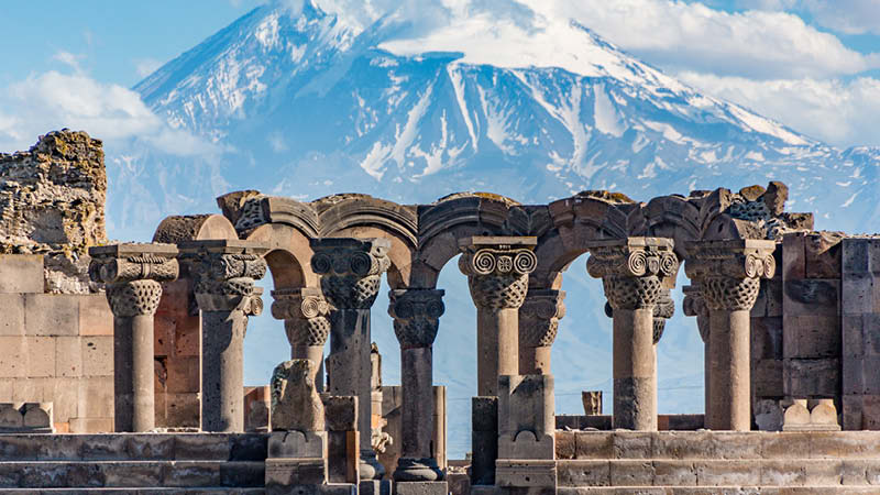 Zvartnots i Armenien.